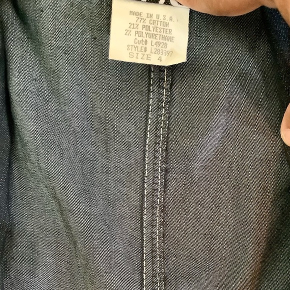 LIGHT WEIGHT JEAN BLAZER SIZE 4P - Picture 6 of 6